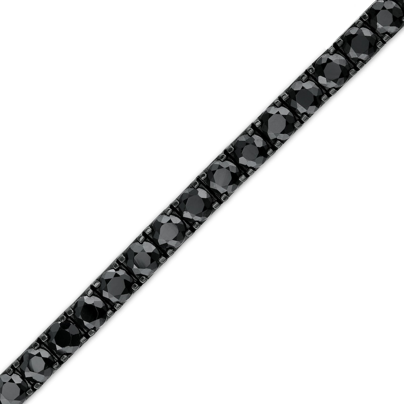 Main Image 1 of Vera Wang Men 3.0mm Black Spinel Tennis Bracelet in Sterling Silver with Black Ruthenium