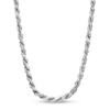 Thumbnail Image 1 of Vera Wang Men 5.0mm Diamond-Cut Rope Chain Necklace in Solid Sterling Silver  - 24"