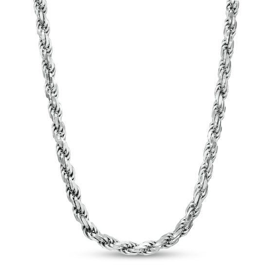 Vera Wang Men 5.0mm Diamond-Cut Rope Chain Necklace in Solid Sterling Silver - 24"