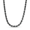 Thumbnail Image 1 of Vera Wang Men 5.0mm Diamond-Cut Rope Chain Necklace in Solid Sterling Silver with Black Rhodium - 24"