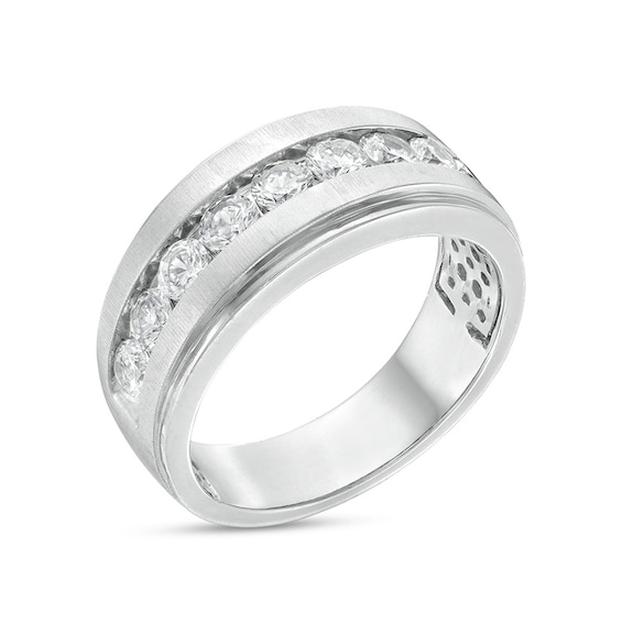 1-1/2 CT. T.w. Diamond Nine Stone Wedding Band in 10K White Gold
