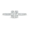 Thumbnail Image 4 of 1/3 CT. T.W. Composite Square Diamond Ring in 10K White Gold