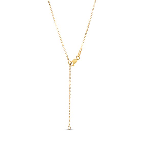 1/8 CT. T.w. Diamond Crescent Moon Station Necklace in 10K Gold