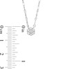 Thumbnail Image 4 of 1/4 CT. T.W. Diamond Flower Necklace in 10K White Gold