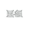 Thumbnail Image 1 of 2 CT. T.W. Certified Princess-Cut Lab-Grown Diamond Solitaire Stud Earrings in 14K White Gold (F/SI2)