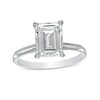 Thumbnail Image 0 of 3 CT. Certified Emerald-Cut Lab-Created Diamond Solitaire Engagement Ring in 14K White Gold (F/VS2)