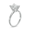 Thumbnail Image 2 of 3 CT. Certified Emerald-Cut Lab-Created Diamond Solitaire Engagement Ring in 14K White Gold (F/VS2)