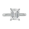 Thumbnail Image 3 of 3 CT. Certified Emerald-Cut Lab-Created Diamond Solitaire Engagement Ring in 14K White Gold (F/VS2)