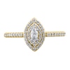 Thumbnail Image 3 of 1/2 CT. T.W. Marquise Diamond Double Frame Engagement Ring in 10K Gold