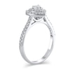 Thumbnail Image 1 of 1/2 CT. T.W. Heart-Shaped Diamond Double Frame Engagement Ring in 10K White Gold