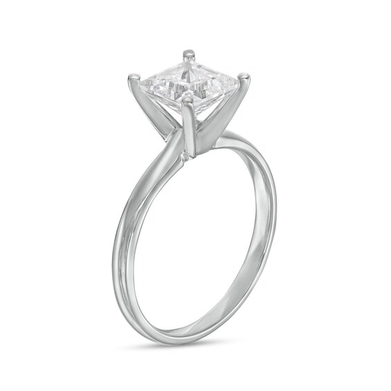 1-1/2 CT. Princess-Cut Diamond Solitaire Engagement Ring in 14K White Gold (J/I3)