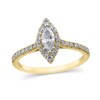 Thumbnail Image 1 of 5/8 CT. T.W. Marquise Diamond Frame Engagement Ring in 10K Gold