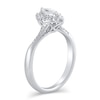 Thumbnail Image 2 of 1/2 CT. T.W. Marquise Diamond Swirl Frame Engagement Ring in 10K White Gold