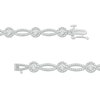 Thumbnail Image 2 of 1/10 CT. T.W. Diamond Frame and Marquise Shape Alternating Bracelet in Sterling Silver - 7.5"