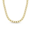 Thumbnail Image 1 of 6.1mm Mariner Chain Necklace in Hollow 14K Gold - 22"
