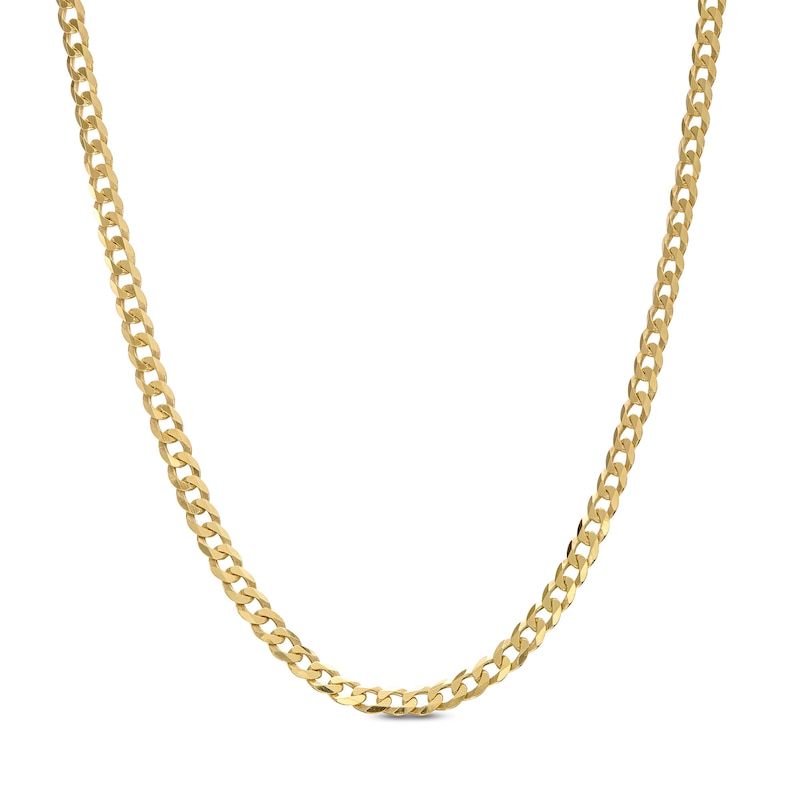 2.0mm Curb Chain Necklace in Solid 14K Gold - 18"