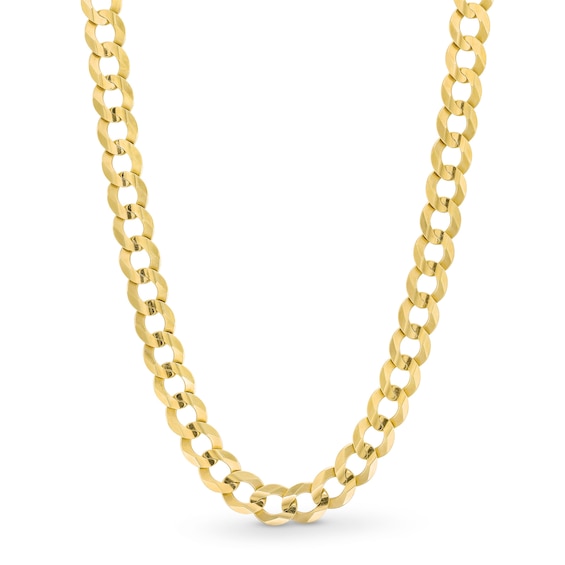 3.15mm Curb Chain Necklace in Solid 14K Gold - 22"