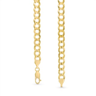 Main Image 3 of 3.15mm Curb Chain Necklace in Solid 14K Gold - 22"
