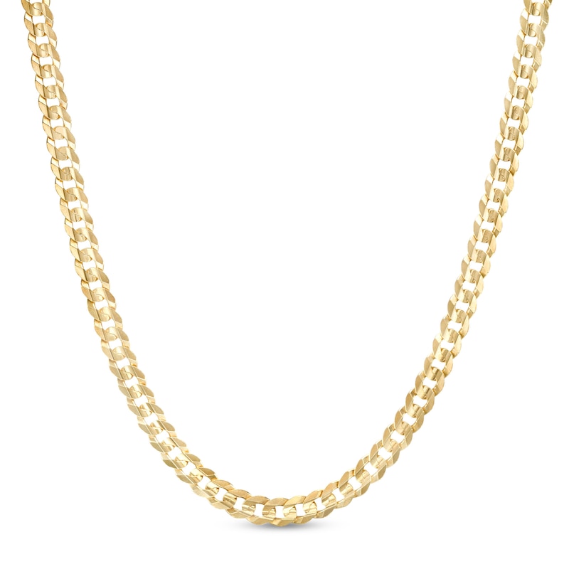 4.65mm Curb Chain Necklace in Solid 14K Gold - 20"