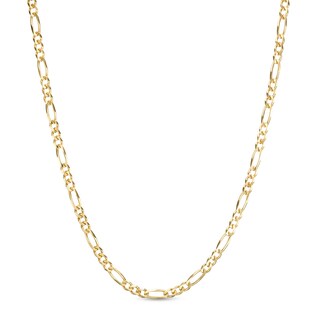 Main Image 1 of 3.1mm Figaro Chain Necklace in Solid 14K Gold - 22"