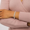 Thumbnail Image 2 of 1 CT. T.W. Diamond Woven Bracelet in Sterling Silver – 7.25&quot;