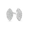 Thumbnail Image 1 of 1/10 CT. T.W. Composite Marquise Diamond Stud Earrings in 10K White Gold