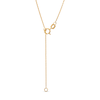 Thumbnail Image 2 of 1/6 CT. T.W. Diamond Circle Drop Necklace in 10K Gold – 17"