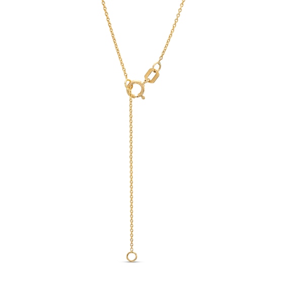 1/6 CT. T.w. Diamond Circle Drop Necklace in 10K Gold â 17"