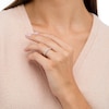 Thumbnail Image 2 of 1/4 CT. T.W. Diamond Scallop Edge Ring in 10K White Gold