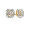 1/3 CT. T.W. Diamond Double Cushion-Shaped Frame Stud Earrings in 10K Gold