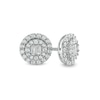 Thumbnail Image 1 of 1/3 CT. T.W. Composite Diamond Frame Stud Earrings in 10K White Gold