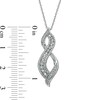Thumbnail Image 3 of 1/3 CT. T.W. Diamond Infinity Flame Pendant in 10K White Gold