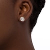 1/3 CT. T.W. Diamond Spiral Stud Earrings in 10K White Gold