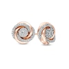 Thumbnail Image 0 of 1/3 CT. T.W. Diamond Spiral Stud Earrings in 10K Rose Gold