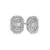 Thumbnail Image 0 of 1/3 CT. T.W. Composite Diamond Elongated Octagon Frame Stud Earrings in 10K White Gold