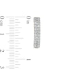 Thumbnail Image 3 of 1 CT. T.W. Diamond Double Row Hoop Earrings in 10K Gold