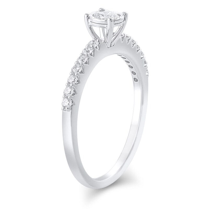 Main Image 2 of 3/8 CT. T.W. Diamond Engagement Ring in 10K White Gold