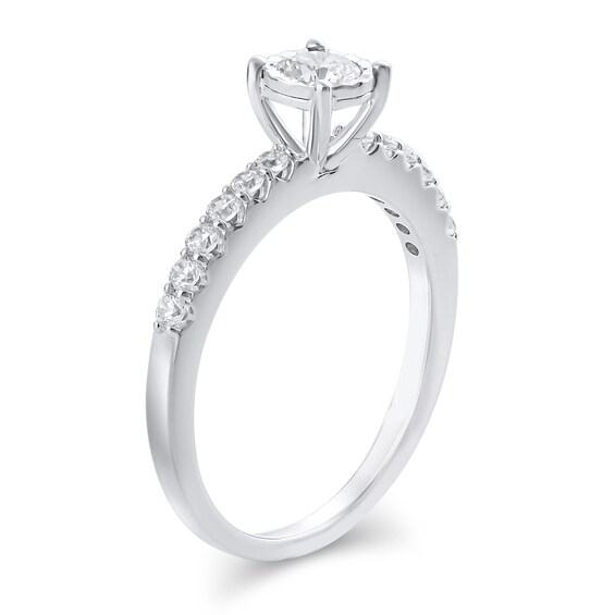 1/2 CT. T.w. Diamond Engagement Ring in 10K White Gold