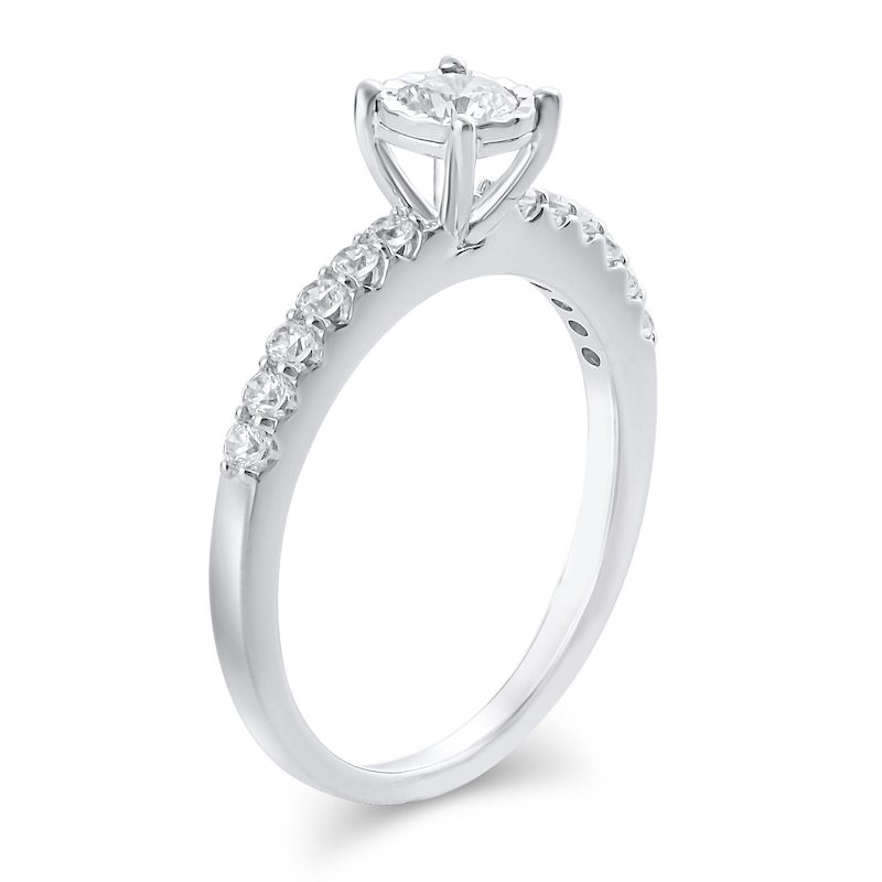 1/2 CT. T.W. Diamond Engagement Ring in 10K White Gold