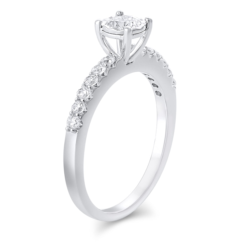 Main Image 2 of 5/8 CT. T.W. Diamond Engagement Ring in 10K White Gold
