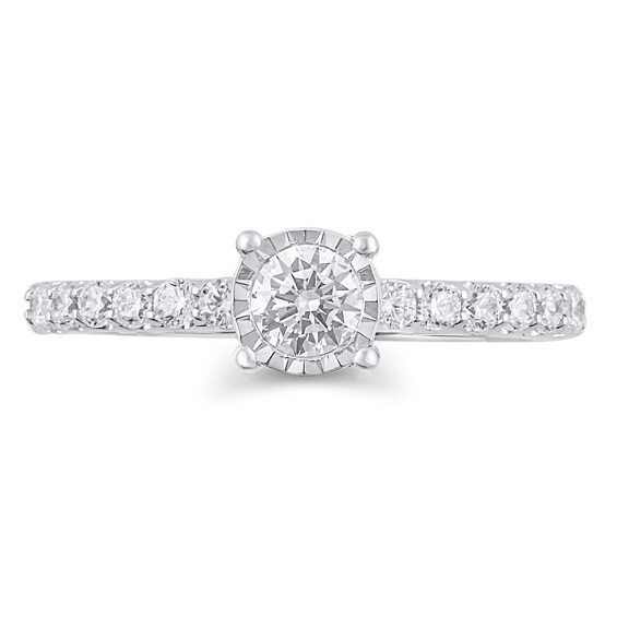 5/8 CT. T.w. Diamond Engagement Ring in 10K White Gold