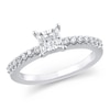 Thumbnail Image 1 of 3/8 CT. T.W. Princess-Cut Diamond Engagement Ring in 10K White Gold