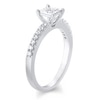 Thumbnail Image 2 of 3/8 CT. T.W. Princess-Cut Diamond Engagement Ring in 10K White Gold
