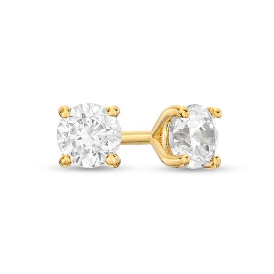 1/3 CT. T.w. Diamond Solitaire Stud Earrings in 14K Gold (J/I2)