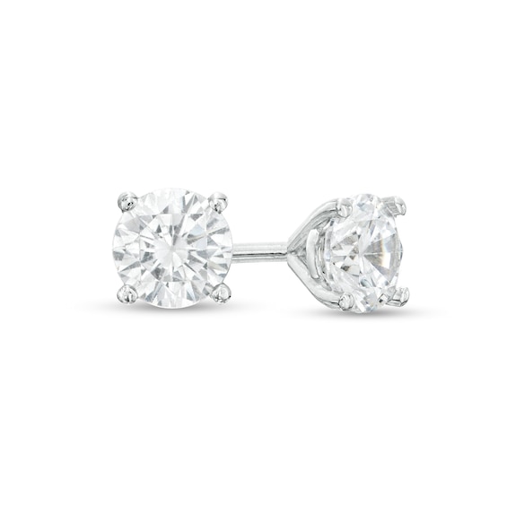 3 CT. T.w. Diamond Solitaire Stud Earrings in 14K Gold (J/I2