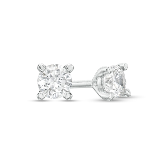 1/4 CT. T.w. Certified Diamond Solitaire Stud Earrings in 14K White Gold (I/I1)