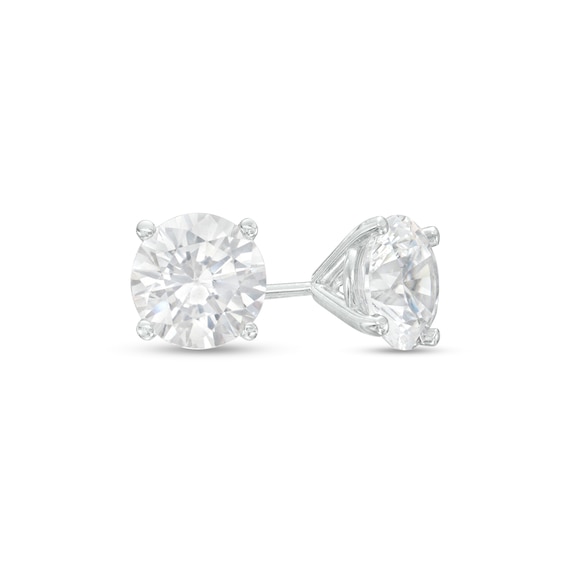1-1/2 CT. T.w. Certified Diamond Solitaire Stud Earrings in 14K White Gold (I/I1)
