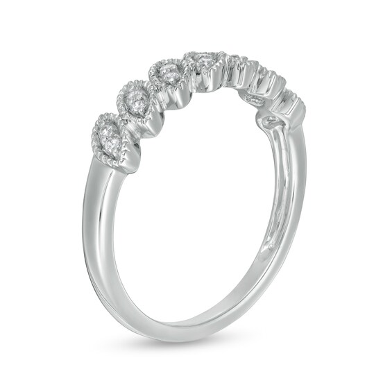 1/10 CT. T.w. Diamond Marquise-Shaped Ring in 10K White Gold