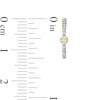 Thumbnail Image 2 of 1/6 CT. T.W. Diamond Hoop Earrings in 10K Gold