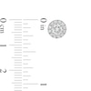 Thumbnail Image 3 of 7/8 CT. T.W. Diamond Frame Stud Earrings in 10K Gold (K/I3)